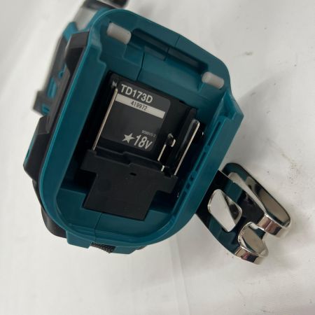  MAKITA マキタ 充電式インパクトドライバ 18V 6Ah バッテリ2本 充電器 ケース付 TD173DRGX ブルー 未使用品