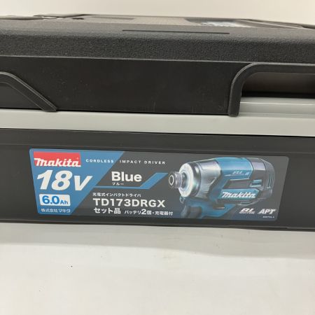  MAKITA マキタ 充電式インパクトドライバ 18v 6.0Ah TD173DRGX ブルー 未使用品
