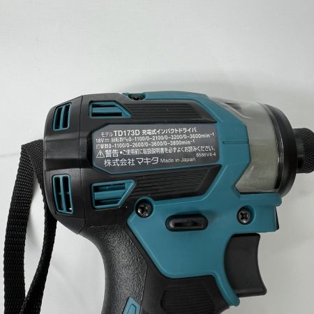  MAKITA マキタ インパクトドライバ 18v 充電器・充電池2個・ケース付 TD173DRGX ブルー