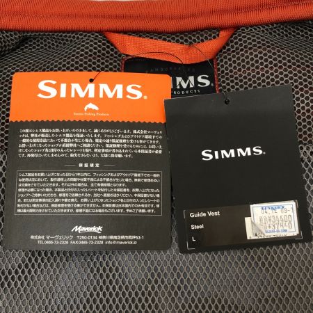  SIMMS ガイドベスト フィッシングベスト Lサイズ グレー系