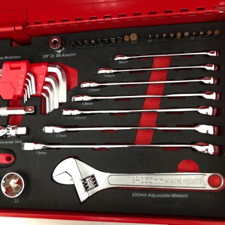  ASTRO PRODUCTS アストロプロダクツ ハンドツール ツールセット 2段引出 TS194 レッド