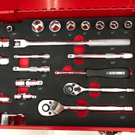  ASTRO PRODUCTS アストロプロダクツ ハンドツール ツールセット 3段引出 レッド