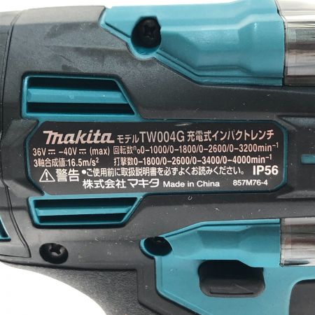  MAKITA マキタ 充電式インパクトレンチ 40Vmax TW004GZ