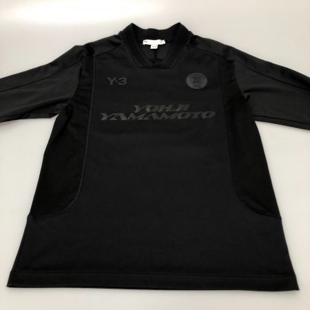  Y-3 ワイスリ カットソー 長袖Tシャツ Vネック Sサイズ HM5038 ブラック