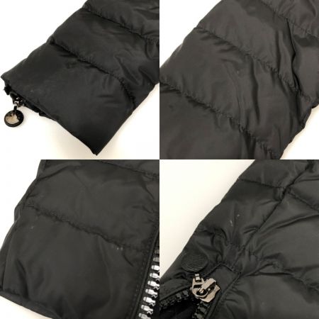 MONCLER モンクレール AMEREFUR GIUBBOTTO ファー付き フリル ダウンジャケット SIZE 00 320934632425 ブラック