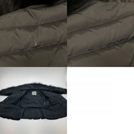  MONCLER モンクレール AMEREFUR GIUBBOTTO ファー付き フリル ダウンジャケット SIZE 00 320934632425 ブラック