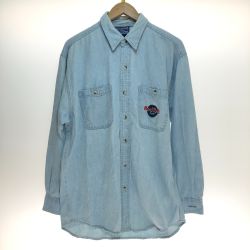 □□ Hard Rock CAFE ハードロックカフェ デニムシャツ Sサイズ RN79177 ライトブルー Cランク
