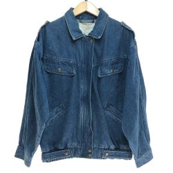 □□ JEANS FASHION デニムジャケット Lサイズ ブルー Cランク
