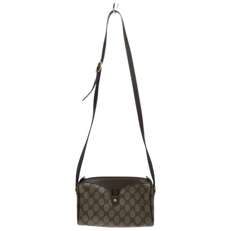  GUCCI グッチ ショルダーバッグ オールドグッチ シェリーライン 89.02.018 ブラウン系