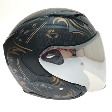  kabuto ジェットヘルメット Mサイズ KAMUI-Ⅲ フラットブラックゴールド