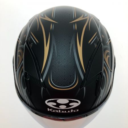  kabuto ジェットヘルメット Mサイズ KAMUI-Ⅲ フラットブラックゴールド