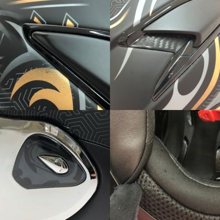  kabuto ジェットヘルメット Mサイズ KAMUI-Ⅲ フラットブラックゴールド