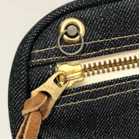  PORTER ポーター サンフォライズド デニム ポーチ 本体のみ 646-09084 インディゴ