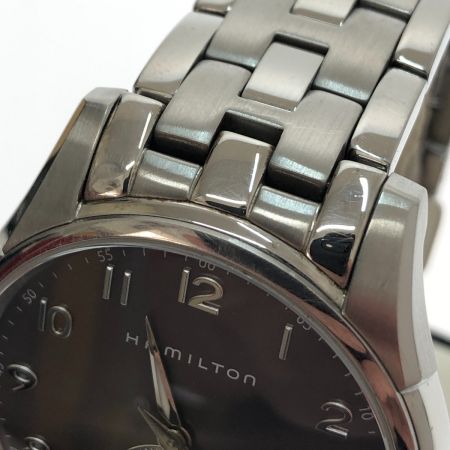  HAMILTON ハミルトン 腕時計 ジャズマスター クオーツ 本体のみ H384110 グレー系
