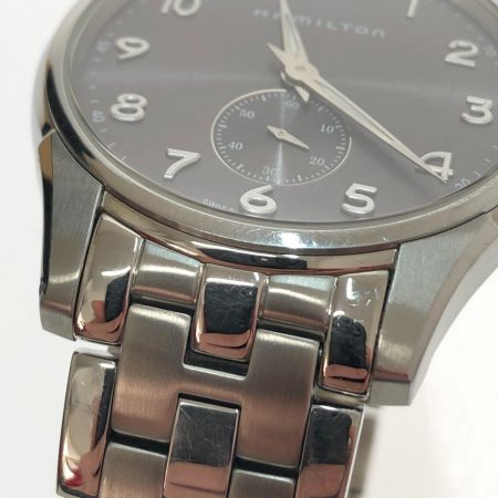  HAMILTON ハミルトン 腕時計 ジャズマスター クオーツ 本体のみ H384110 グレー系