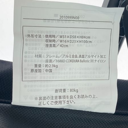  THE NORTH FACE ザノースフェイス キャンプチェアスリム  2010999 ブラック