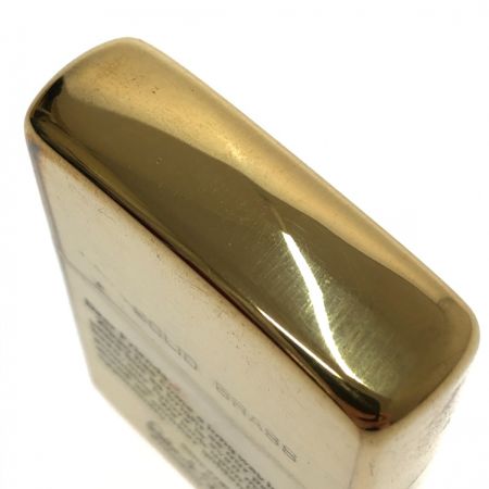  ZIPPO ジッポー ソリッド ブラス ライター 本体のみ ゴールド