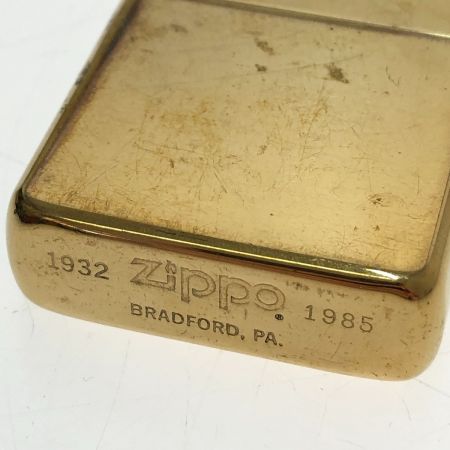  ZIPPO ジッポー ソリッド ブラス ライター 本体のみ ゴールド