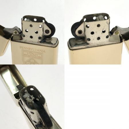  ZIPPO ジッポー カレッジシリーズ PENNSYLVANIA ライター 本体のみ ゴールド