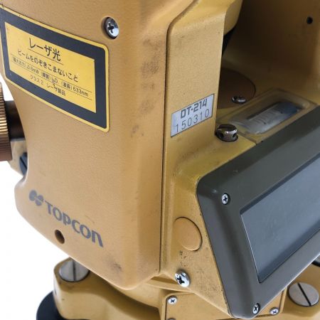  TOPCON デジタルセオドライト レーザー機器 DT-214