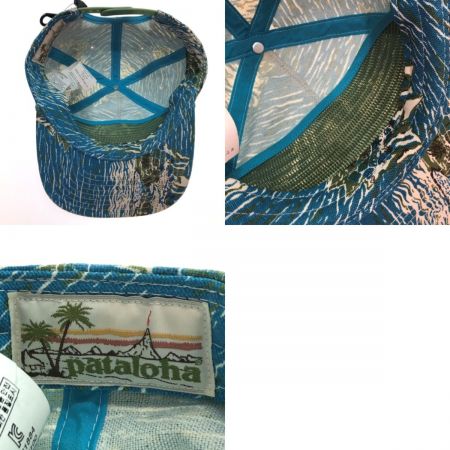  Patagonia パタゴニア パタロハスタンドアップハット キャップ 総柄 38100SP19 スカイブルー