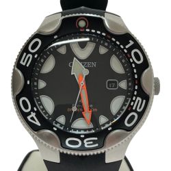 □□ CITIZEN シチズン 腕時計 プロマスター エコドライブ ダイバー200m E168-S128706 ブラック Bランク