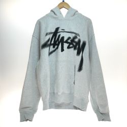 □□ stussy ステューシー スウェット パーカー Lサイズ 1924932 グレー Cランク