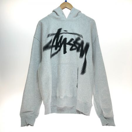  stussy ステューシー スウェット パーカー Lサイズ 1924932 グレー