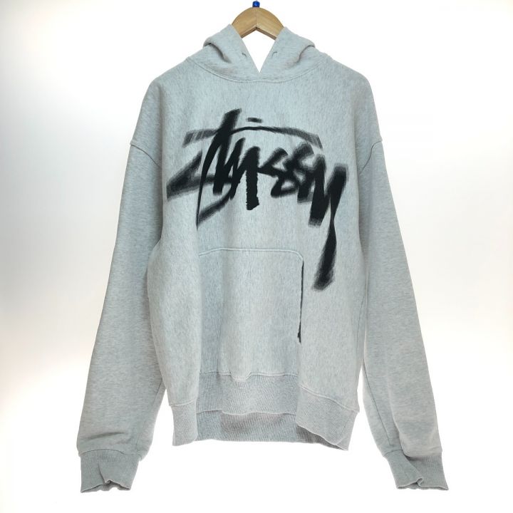 stussy ステューシー スウェット パーカー Lサイズ 1924932 グレー｜中古｜なんでもリサイクルビッグバン