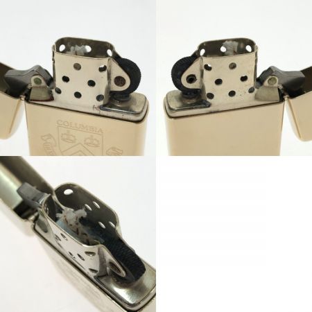  ZIPPO ジッポー カレッジシリーズ COLUMBIA ライター 本体のみ ゴールド