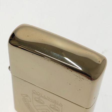  ZIPPO ジッポー カレッジシリーズ COLUMBIA ライター 本体のみ ゴールド