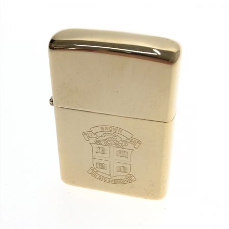  ZIPPO ジッポー カレッジシリーズ BROWN ライター 本体のみ ゴールド