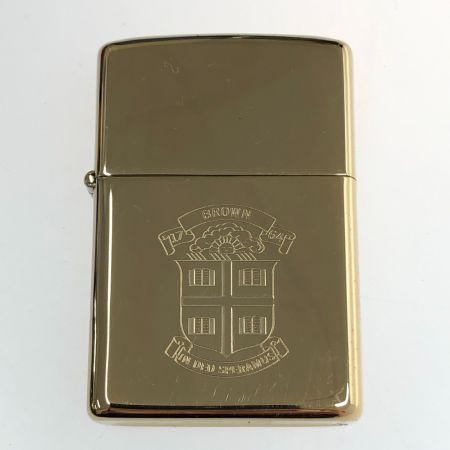  ZIPPO ジッポー カレッジシリーズ BROWN ライター 本体のみ ゴールド