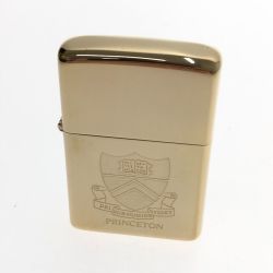 □□ ZIPPO ジッポー カレッジシリーズ PRINCETON ライター 本体のみ ゴールド Aランク