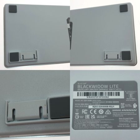  RAZER BlackWidow Lite メカニカルキーボード RZ03-0264 ホワイト