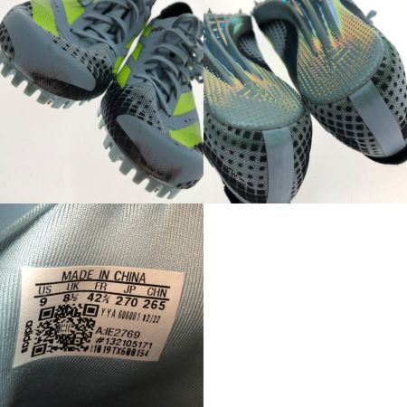  adidas アディダス 陸上シューズ アディゼロ フィネス 陸上スパイク 本体のみ IE2769 ワンダーブルー／ルシッドレモン