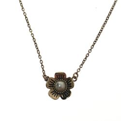 □□ COACH コーチ デミファイン サクラ ティー ネックレス 本体のみ ゴールド Bランク