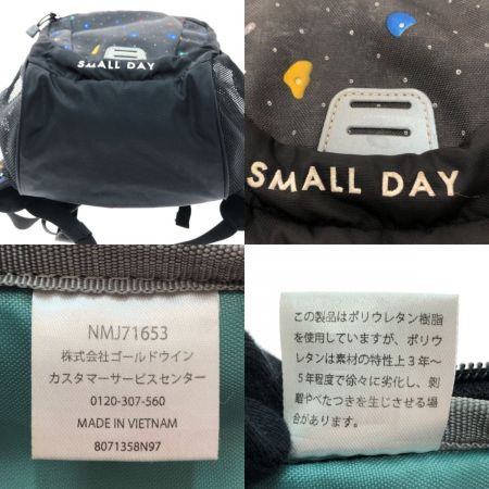  THE NORTH FACE ザノースフェイス スモールデイ キッズ リュック バッグ NMJ71653 グレー×ブラック x ブラック