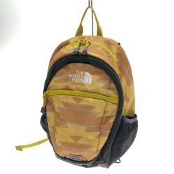 □□ THE NORTH FACE ザノースフェイス スモールデイ キッズ リュック バッグ NMJ71653 イエロー×グレー x オレンジ x グレー Bランク