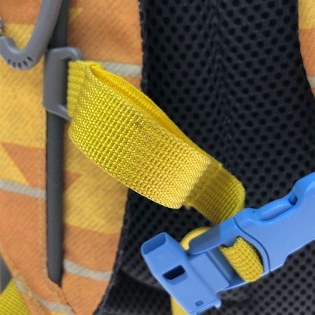  THE NORTH FACE ザノースフェイス スモールデイ キッズ リュック バッグ NMJ71653 イエロー×グレー x オレンジ x グレー