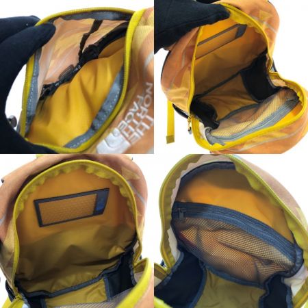  THE NORTH FACE ザノースフェイス スモールデイ キッズ リュック バッグ NMJ71653 イエロー×グレー x オレンジ x グレー