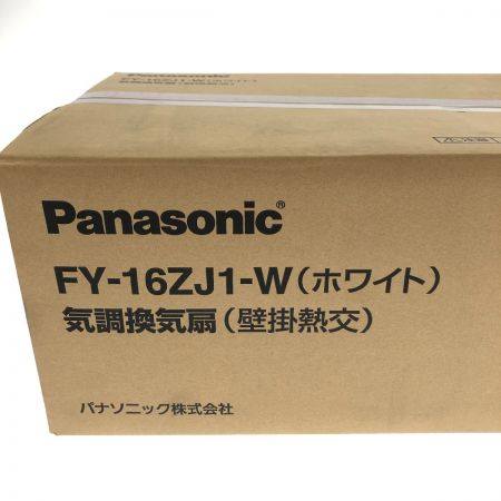  Panasonic パナソニック 気調・熱交換形換気扇 壁掛熱交形 1パイプ方式 排湿形 FY-16ZJ1-W