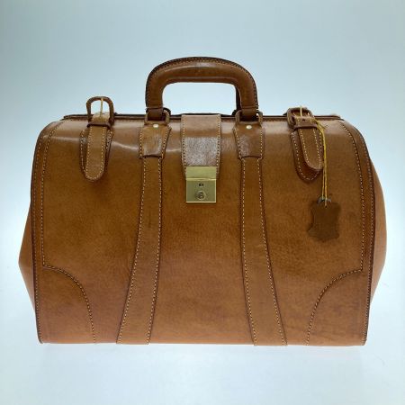  REAL LEATHER ドクターズ バッグ ブラウン