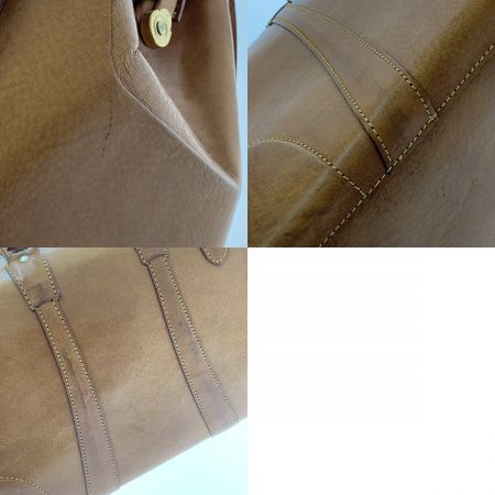  REAL LEATHER ドクターズ バッグ ブラウン