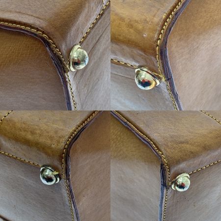  REAL LEATHER ドクターズ バッグ ブラウン