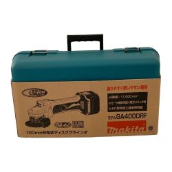 □□ MAKITA マキタ  100mm　充電式ディスクグラインダ  14.4v GA400DRF Sランク
