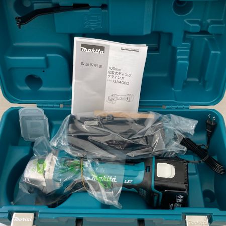  MAKITA マキタ  100mm　充電式ディスクグラインダ  14.4v GA400DRF