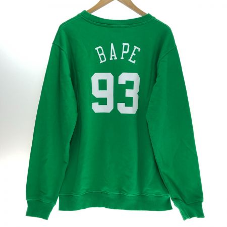  A BATHING APE アベイシングエイプ NBAコラボ スウェット トレーナー 3XLサイズ グリーン