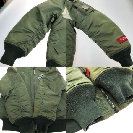  stussy ステューシー MA-1 ジャケット Mサイズ オリーブ