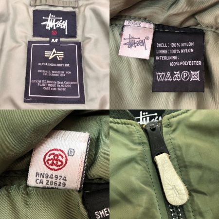  stussy ステューシー MA-1 ジャケット Mサイズ オリーブ